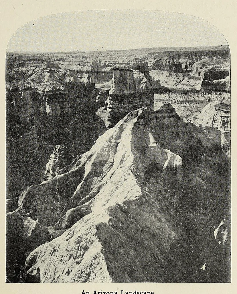 An illustration from The romance of the Colorado River : the story of its discovery in 1540, with an account of the later explorations, and with special reference to the voyages of Powell through the line of the great canyons, 1903, leaf 79