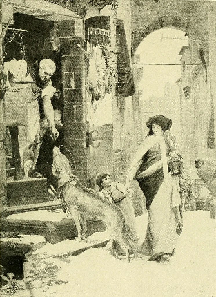 An illustration from Romance of the French abbeys, 1905, leaf 110