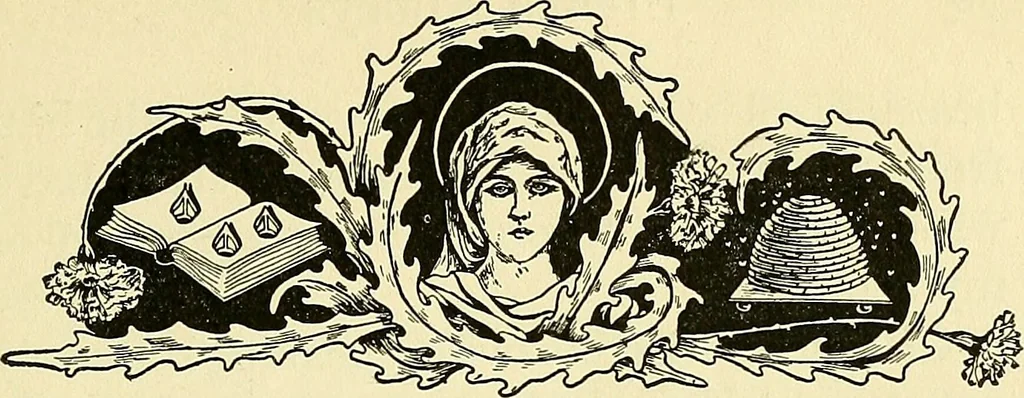 An illustration from Romance of the French abbeys, 1905, leaf 116