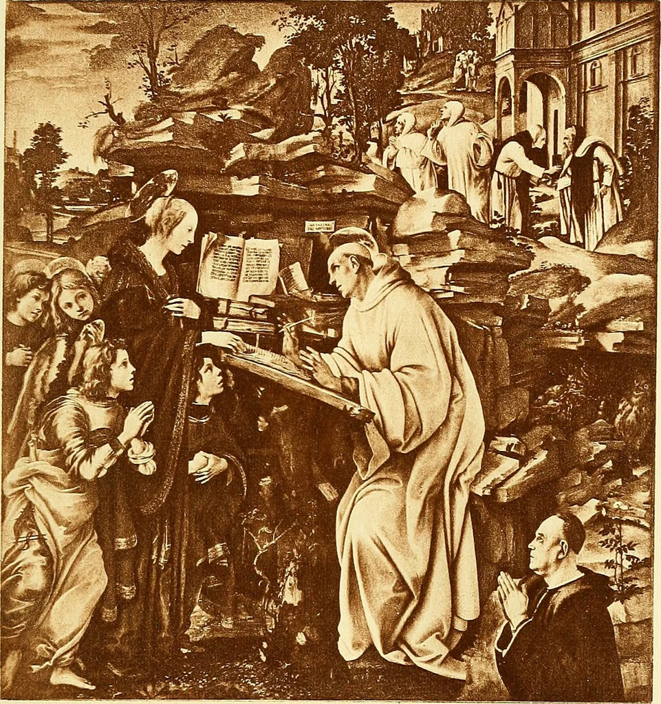 An illustration from Romance of the French abbeys, 1905, leaf 134
