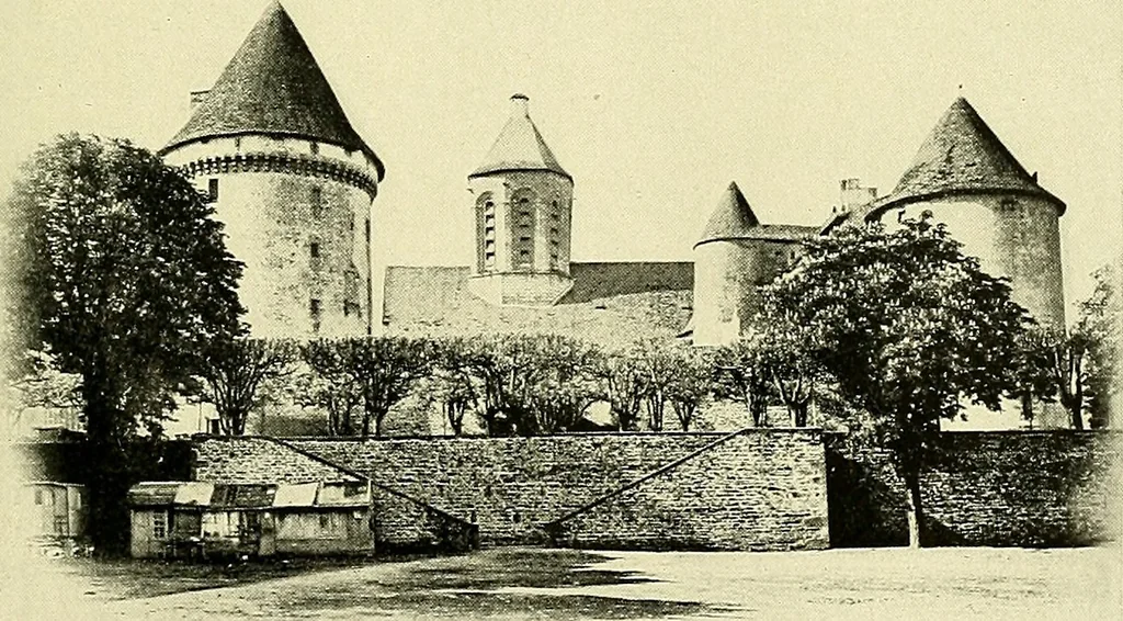 An illustration from Romance of the French abbeys, 1905, leaf 158