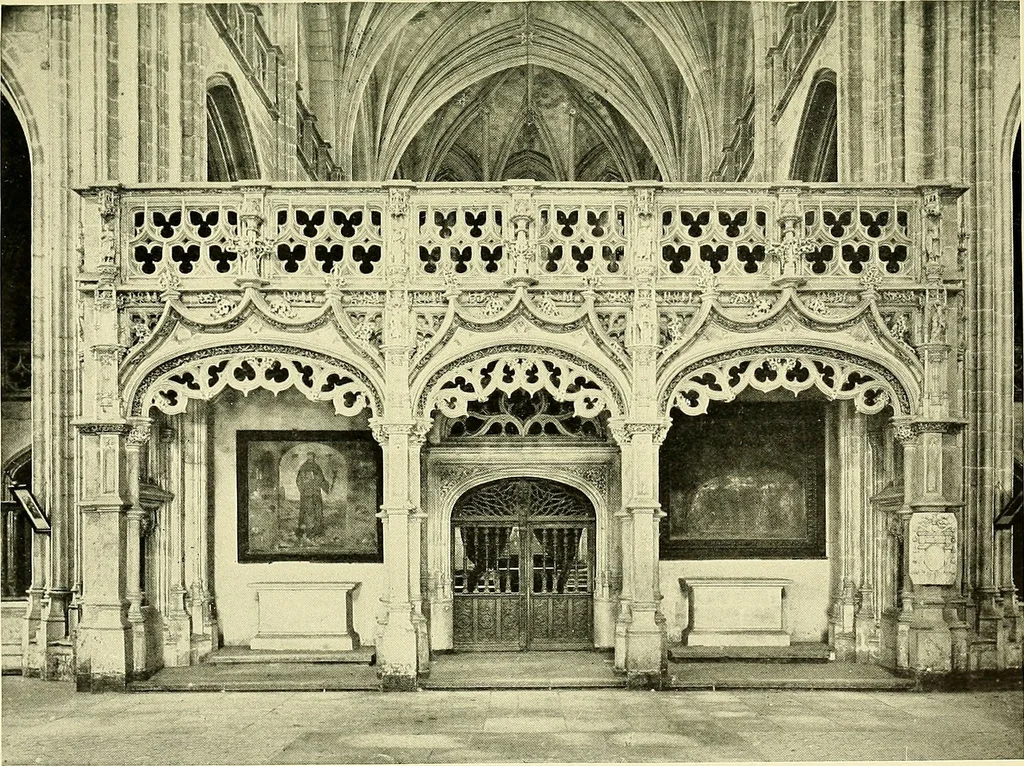 An illustration from Romance of the French abbeys, 1905, leaf 248