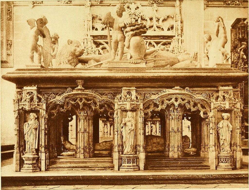 An illustration from Romance of the French abbeys, 1905, leaf 254