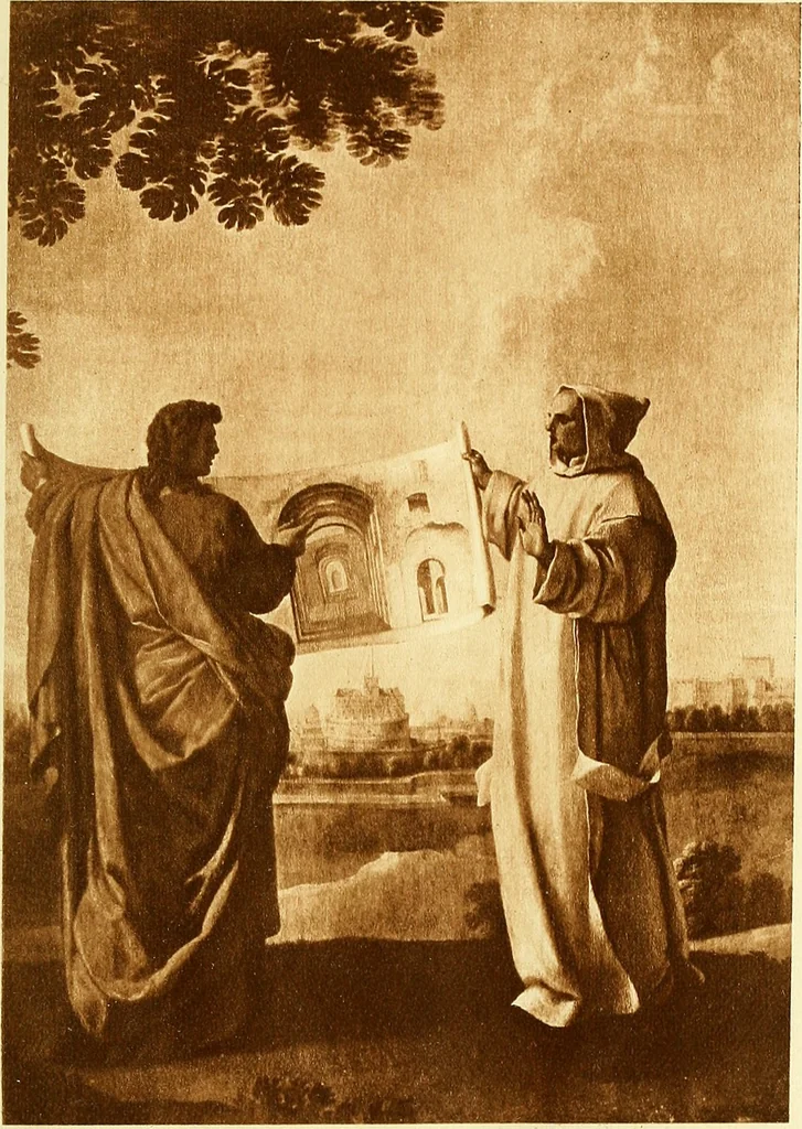 An illustration from Romance of the French abbeys, 1905, leaf 280