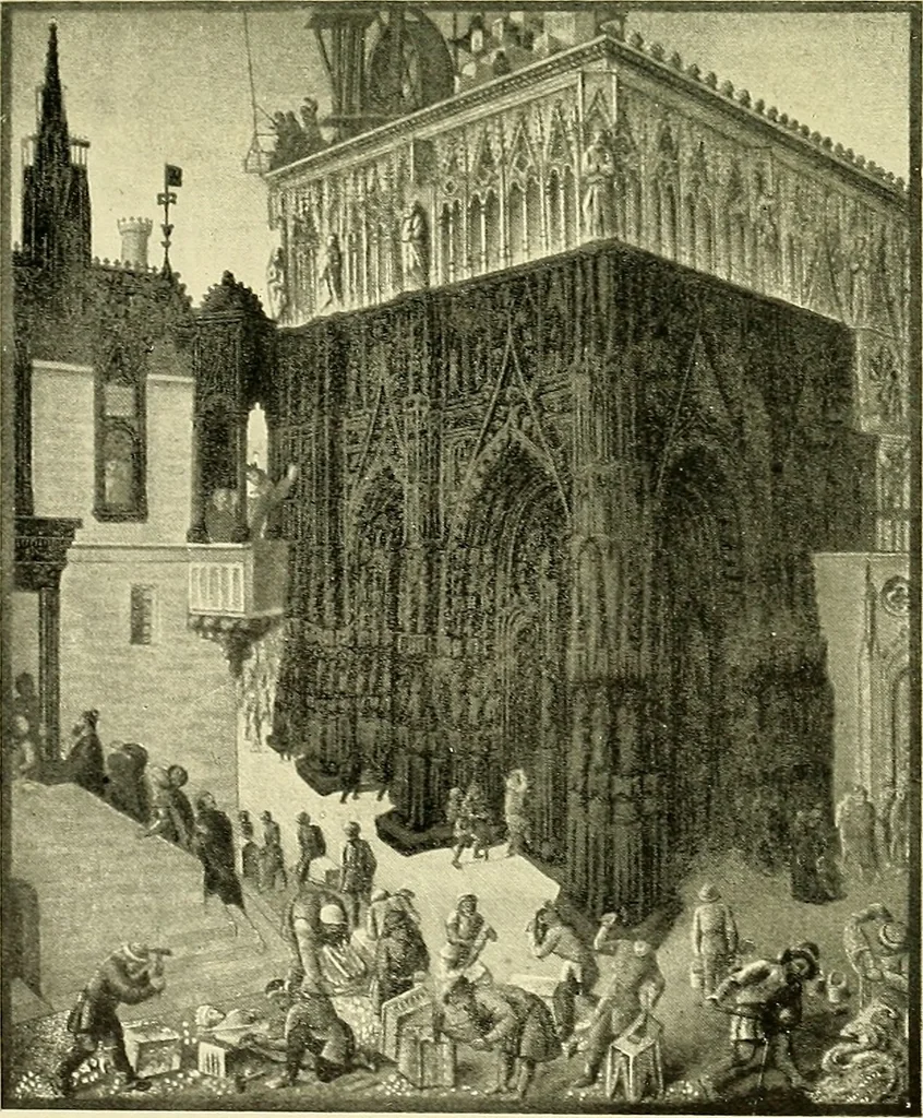 An illustration from Romance of the French abbeys, 1905, leaf 296
