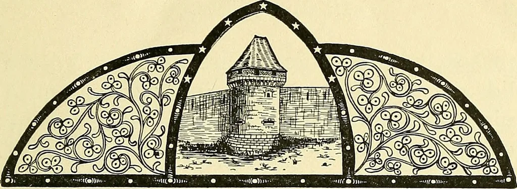 An illustration from Romance of the French abbeys, 1905, leaf 32