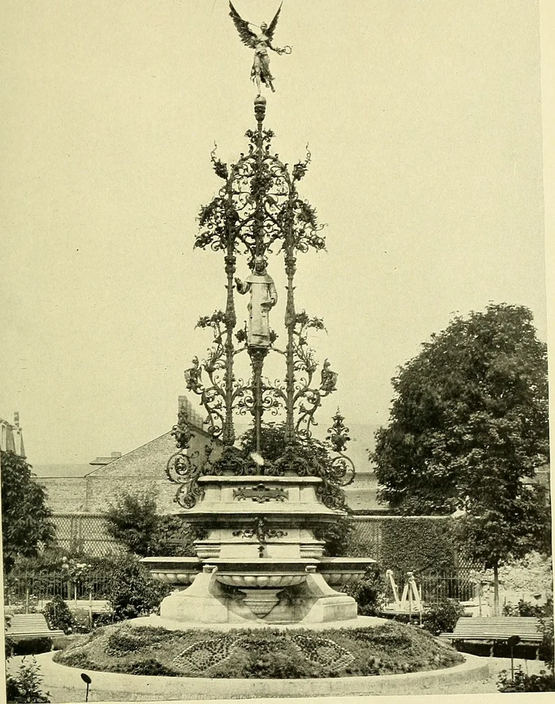 An illustration from Romance of the French abbeys, 1905, leaf 328