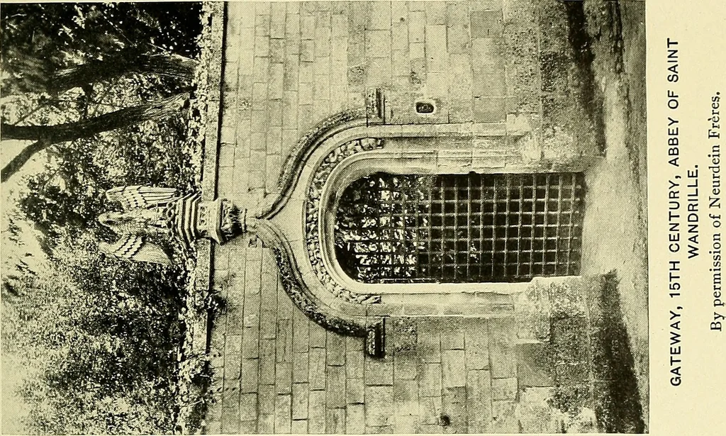 An illustration from Romance of the French abbeys, 1905, leaf 382