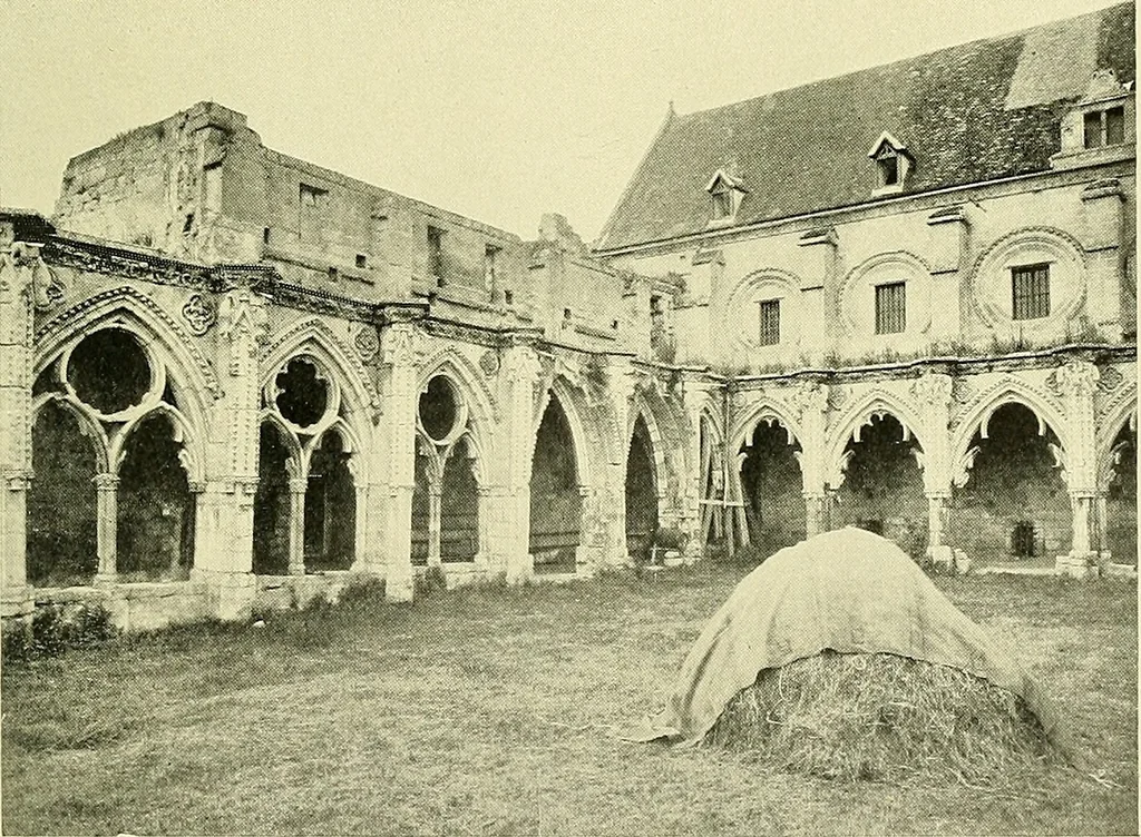 An illustration from Romance of the French abbeys, 1905, leaf 414