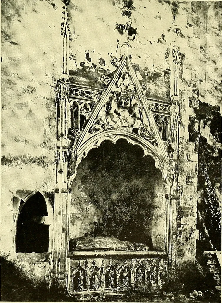 An illustration from Romance of the French abbeys, 1905, leaf 428