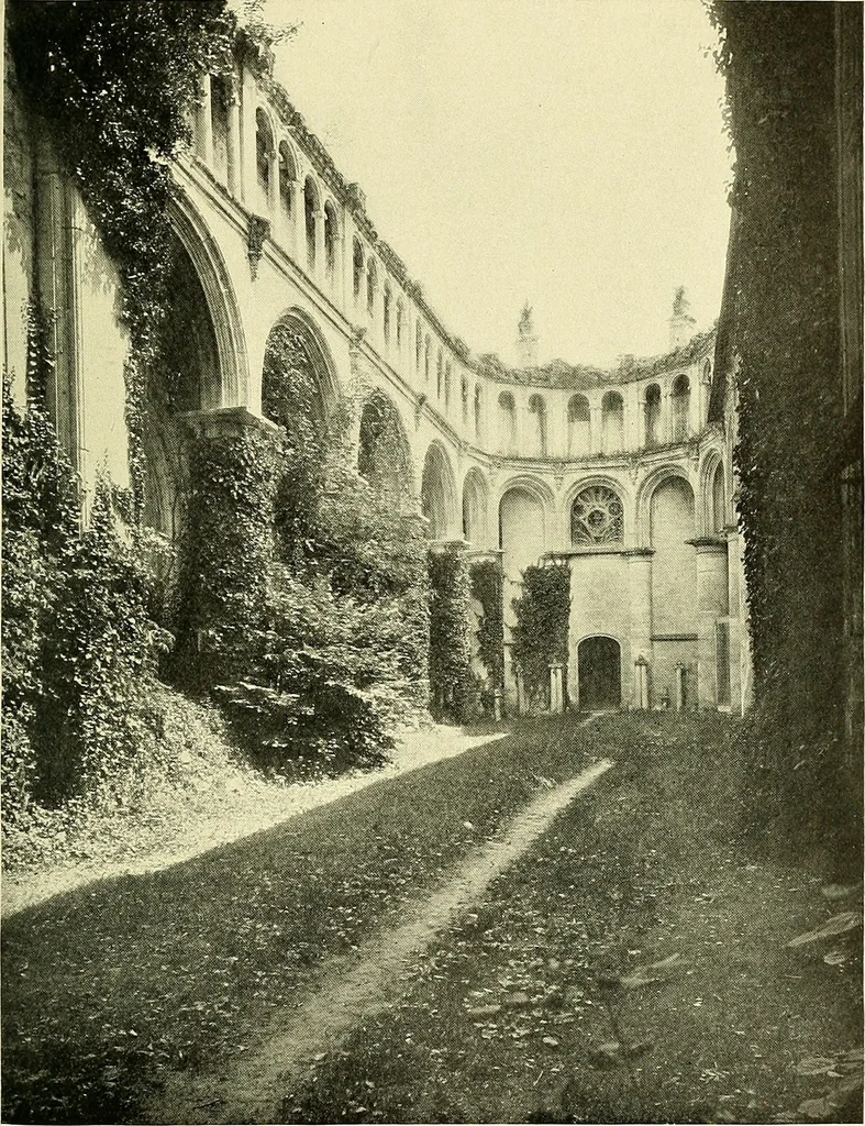 An illustration from Romance of the French abbeys, 1905, leaf 468