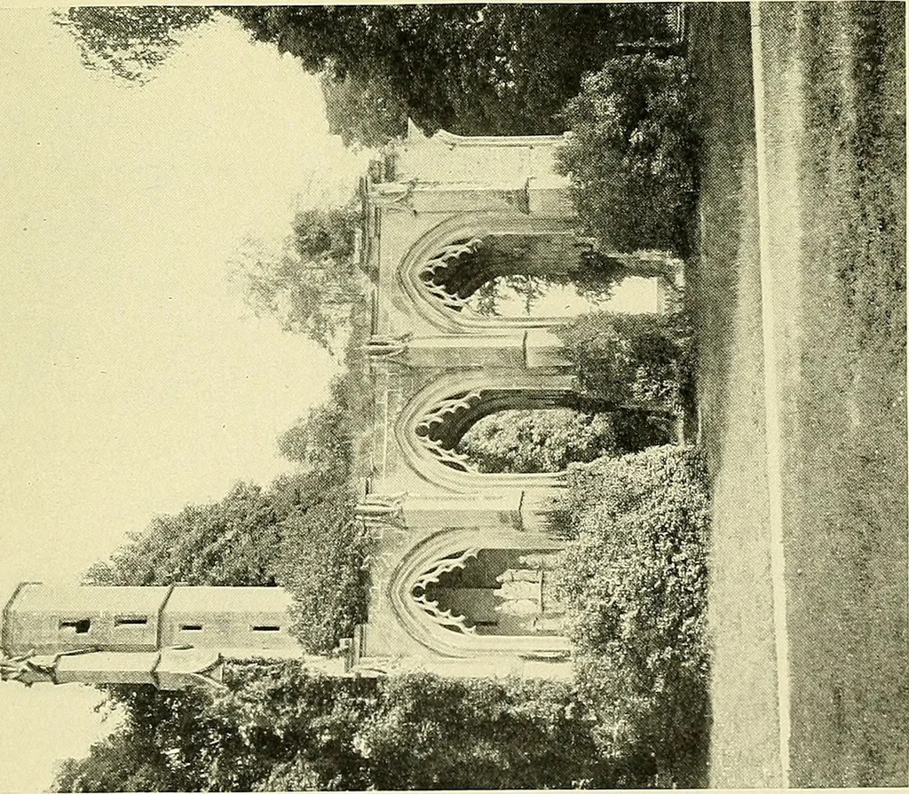 An illustration from Romance of the French abbeys, 1905, leaf 474