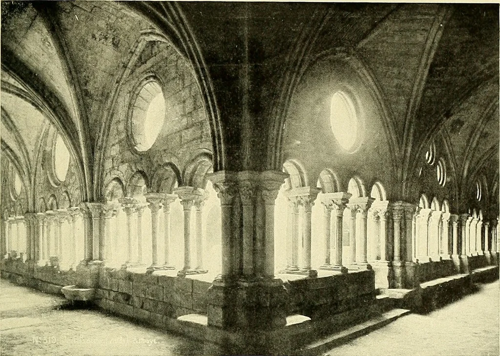 An illustration from Romance of the French abbeys, 1905, leaf 502
