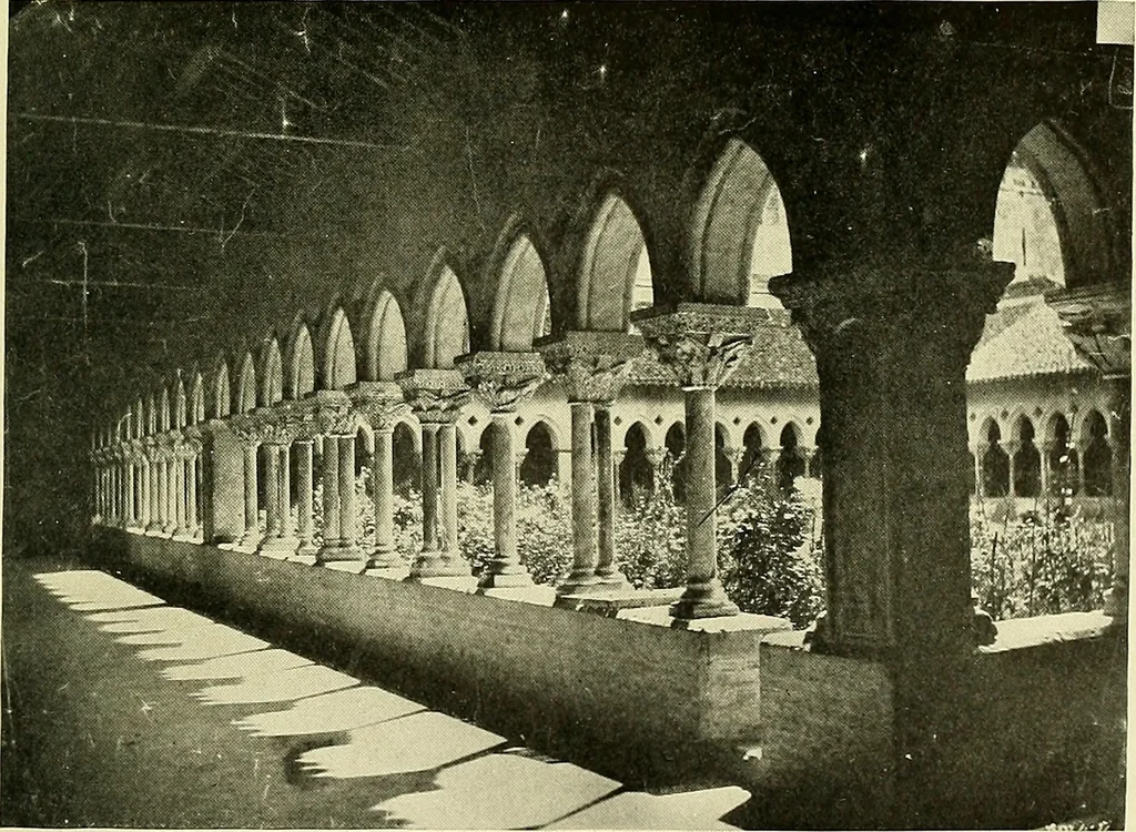 An illustration from Romance of the French abbeys, 1905, leaf 502