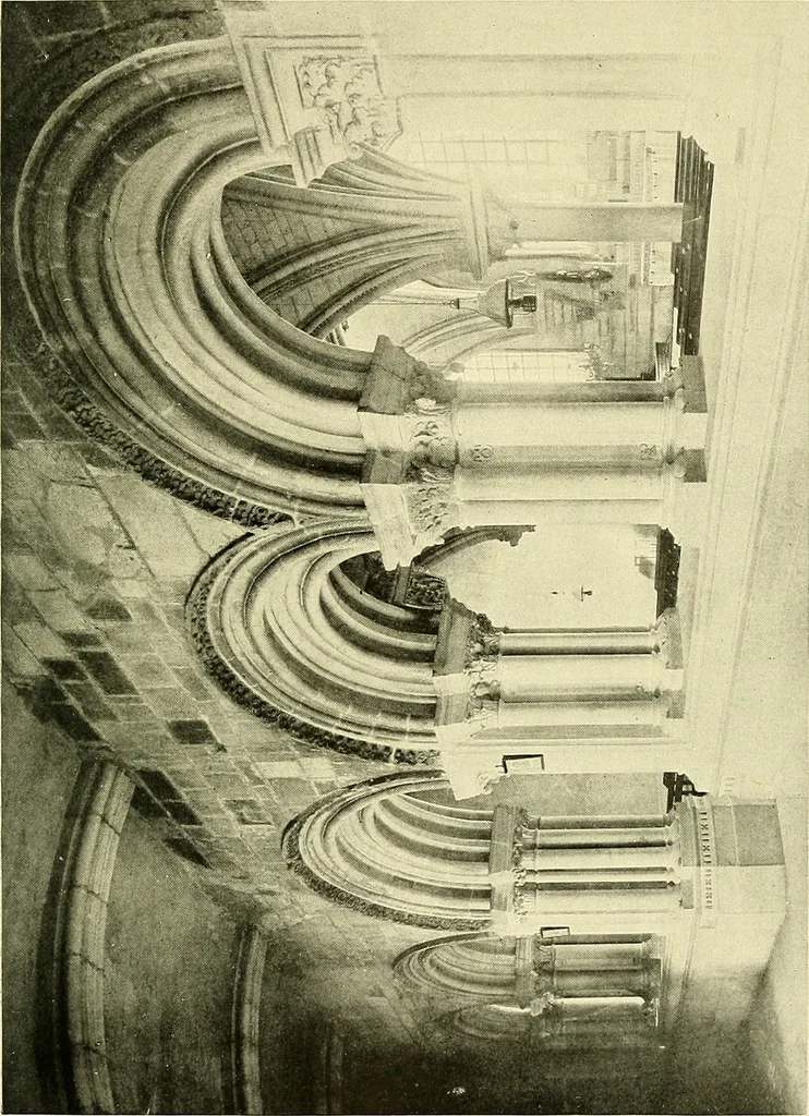 An illustration from Romance of the French abbeys, 1905, leaf 518