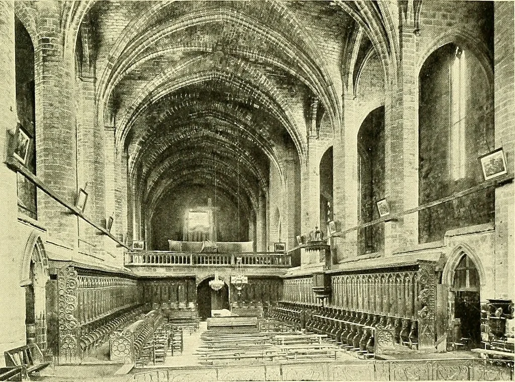 An illustration from Romance of the French abbeys, 1905, leaf 522
