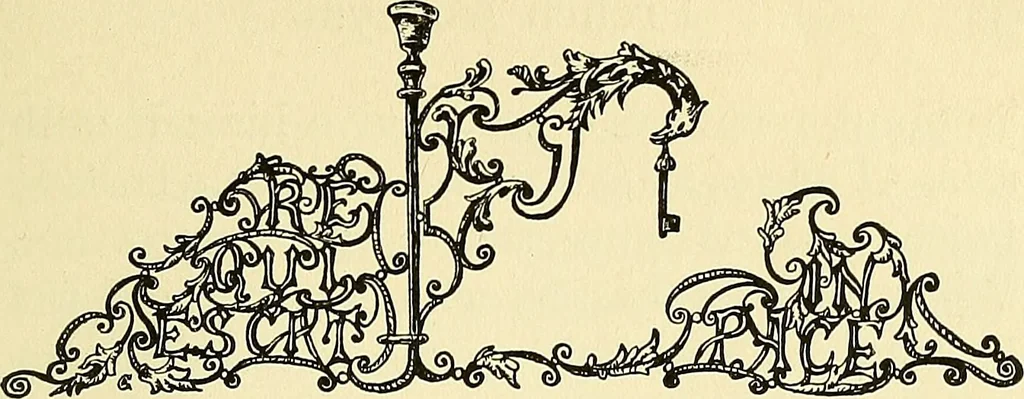 An illustration from Romance of the French abbeys, 1905, leaf 68