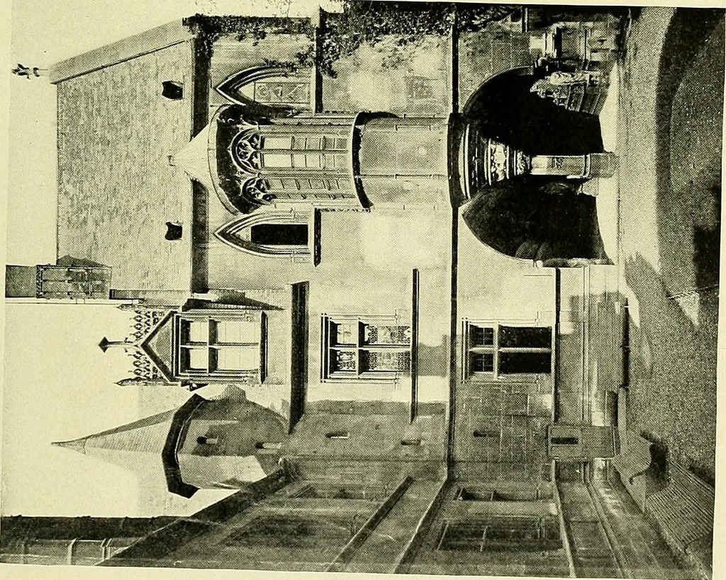 An illustration from Romance of the French abbeys, 1905, leaf 76