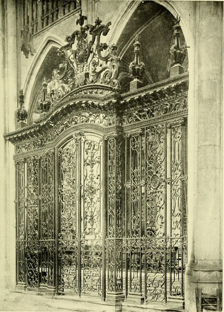 An illustration from Romance of the French abbeys, 1905, leaf 80