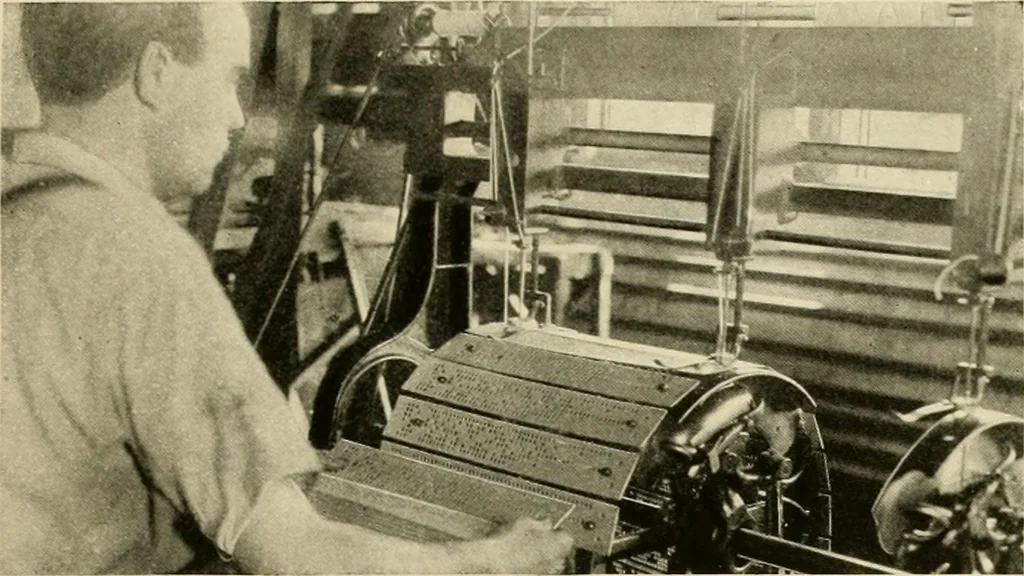 An illustration from The romance of lace, its historical background, its present manufacture, its varieties and uses, 1920, leaf 24