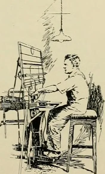 An illustration from The romance of lace, its historical background, its present manufacture, its varieties and uses, 1920, leaf 24