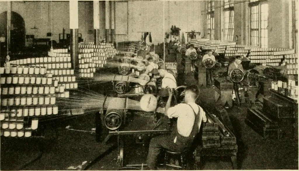 An illustration from The romance of lace, its historical background, its present manufacture, its varieties and uses, 1920, leaf 28