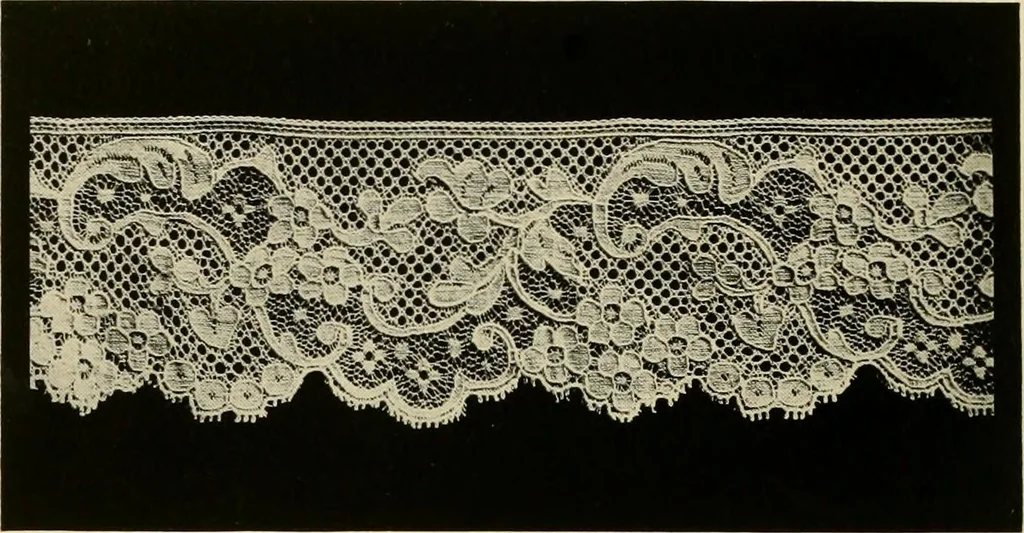 An illustration from The romance of lace, its historical background, its present manufacture, its varieties and uses, 1920, leaf 37