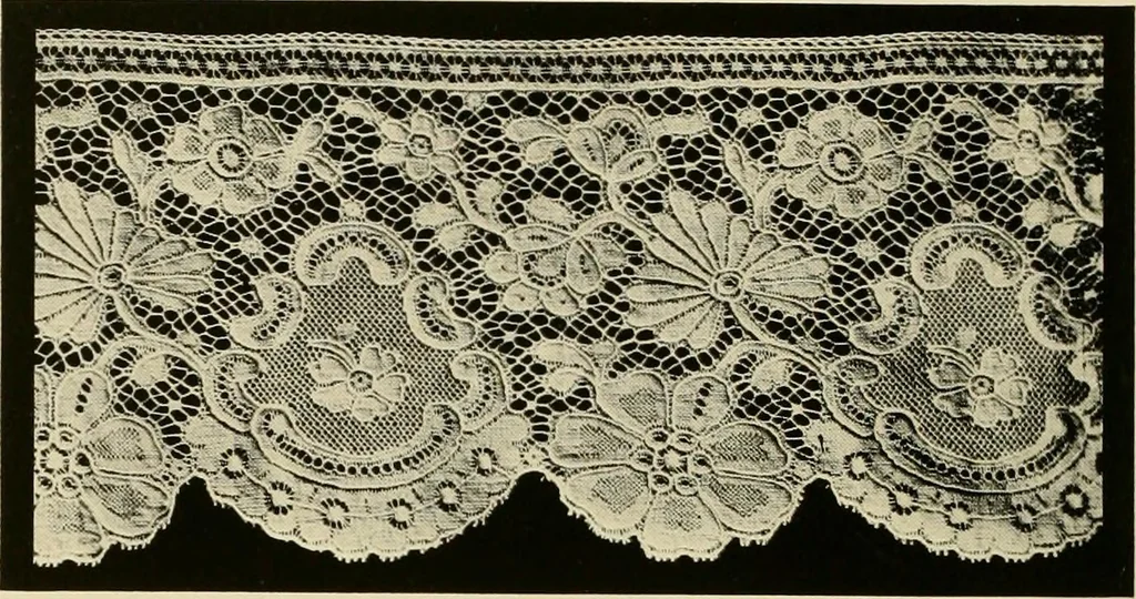 An illustration from The romance of lace, its historical background, its present manufacture, its varieties and uses, 1920, leaf 39