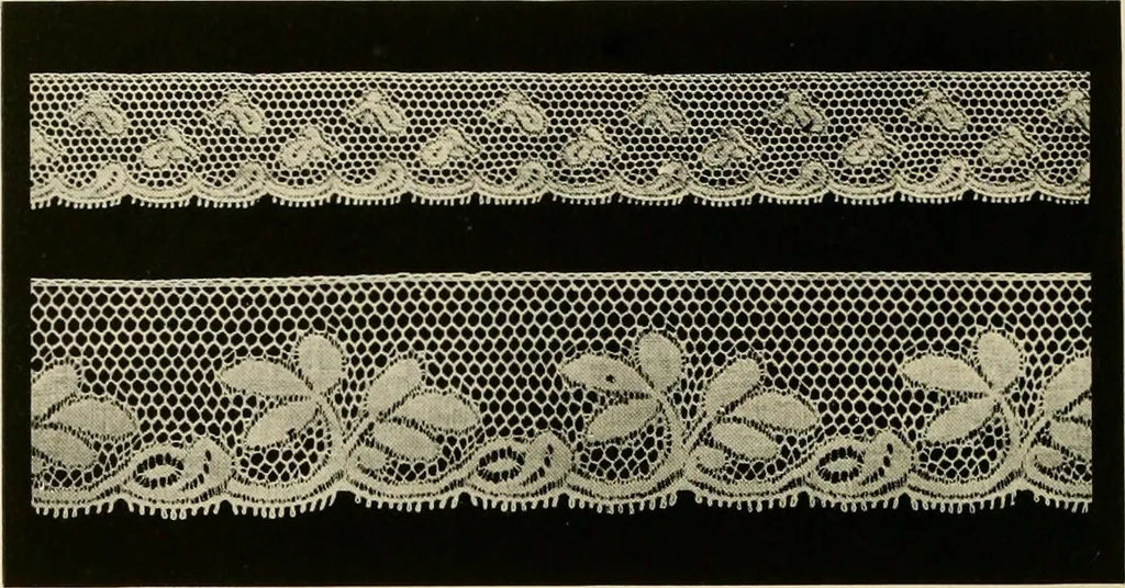 An illustration from The romance of lace, its historical background, its present manufacture, its varieties and uses, 1920, leaf 45