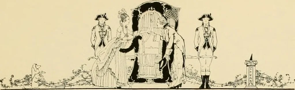 An illustration from The romance of lace, its historical background, its present manufacture, its varieties and uses, 1920, leaf 6