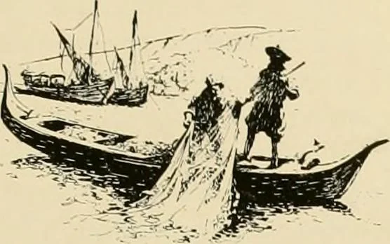 An illustration from The romance of lace, its historical background, its present manufacture, its varieties and uses, 1920, leaf 8