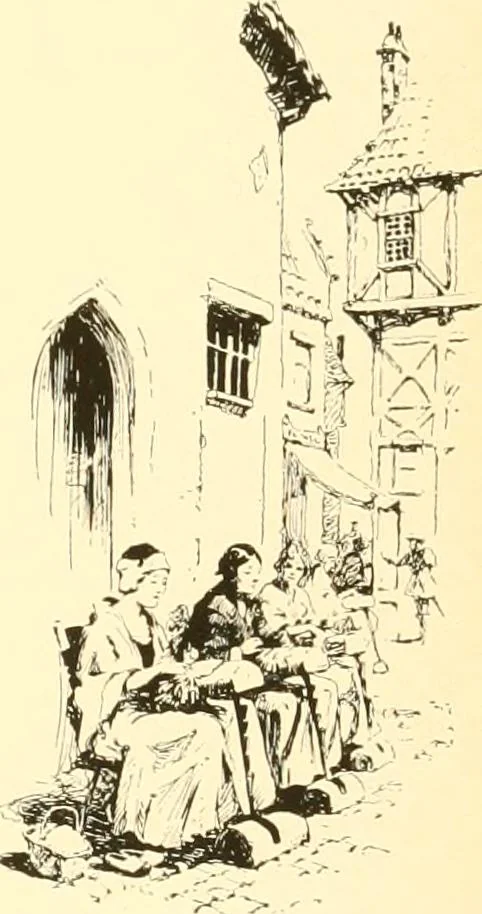 An illustration from The romance of lace, its historical background, its present manufacture, its varieties and uses, 1920, leaf 16