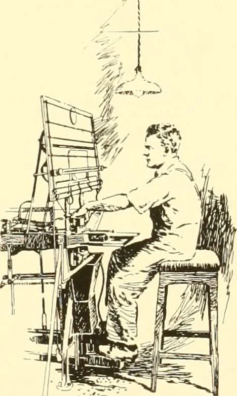 An illustration from The romance of lace, its historical background, its present manufacture, its varieties and uses, 1920, leaf 24