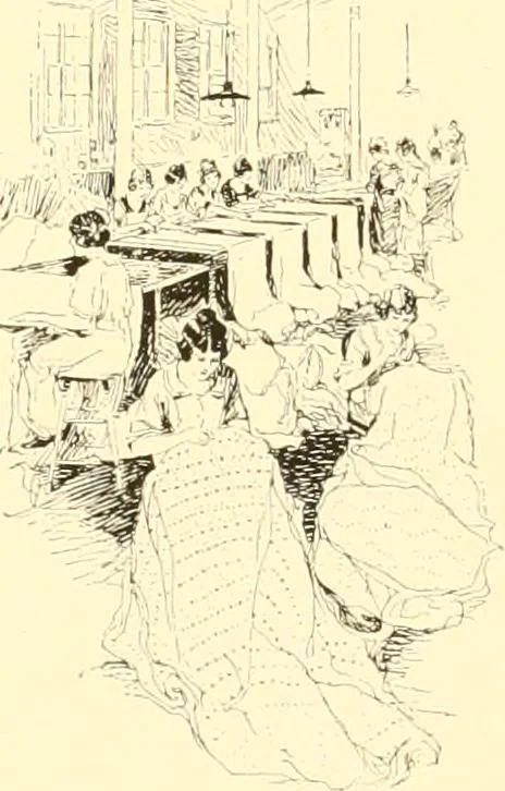 An illustration from The romance of lace, its historical background, its present manufacture, its varieties and uses, 1920, leaf 30
