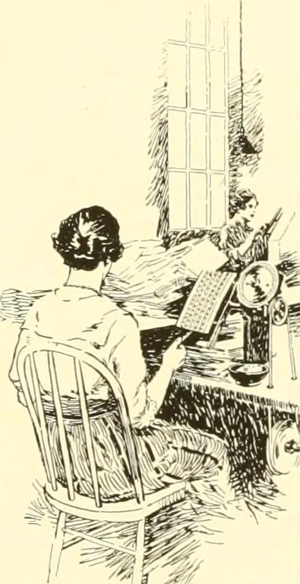 An illustration from The romance of lace, its historical background, its present manufacture, its varieties and uses, 1920, leaf 33