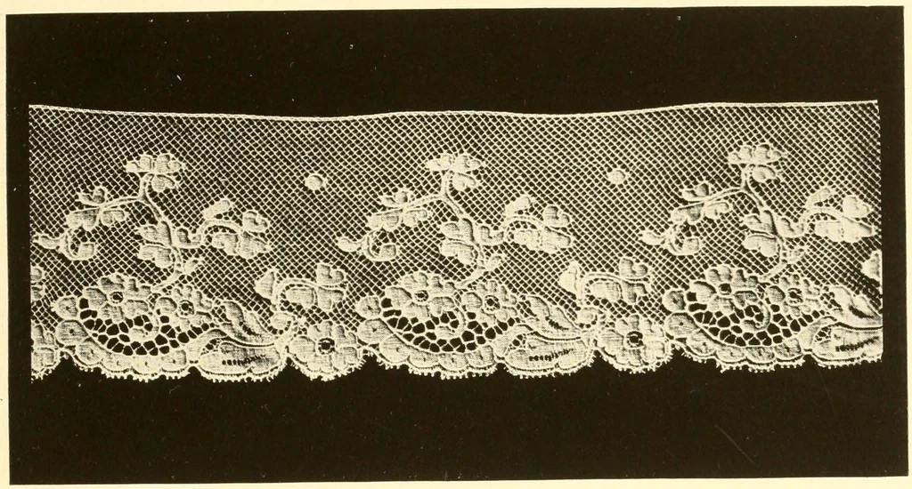 An illustration from The romance of lace, its historical background, its present manufacture, its varieties and uses, 1920, leaf 36