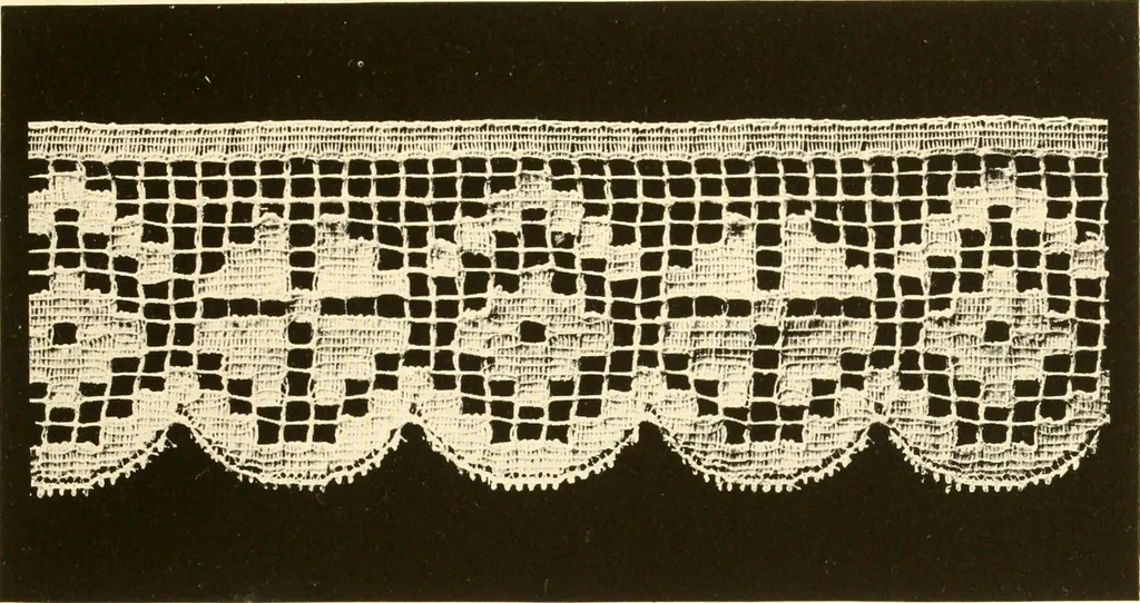 An illustration from The romance of lace, its historical background, its present manufacture, its varieties and uses, 1920, leaf 38