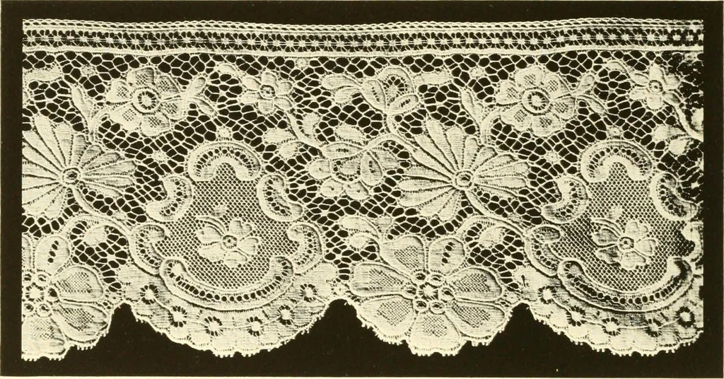 An illustration from The romance of lace, its historical background, its present manufacture, its varieties and uses, 1920, leaf 39