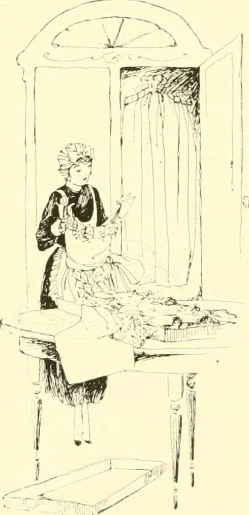 An illustration from The romance of lace, its historical background, its present manufacture, its varieties and uses, 1920, leaf 41