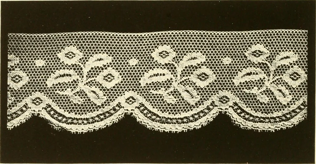 An illustration from The romance of lace, its historical background, its present manufacture, its varieties and uses, 1920, leaf 43
