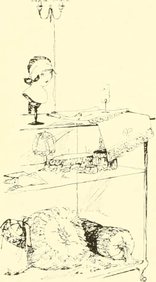 An illustration from The romance of lace, its historical background, its present manufacture, its varieties and uses, 1920, leaf 43