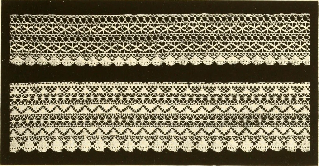 An illustration from The romance of lace, its historical background, its present manufacture, its varieties and uses, 1920, leaf 44