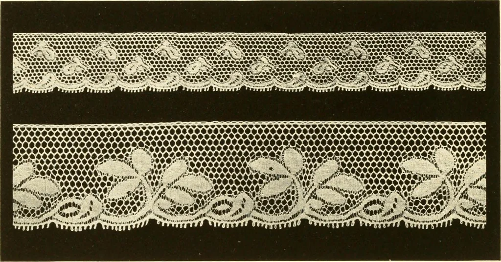 An illustration from The romance of lace, its historical background, its present manufacture, its varieties and uses, 1920, leaf 45