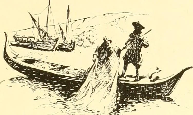 An illustration from The romance of lace, its historical background, its present manufacture, its varieties and uses, 1920, leaf 8