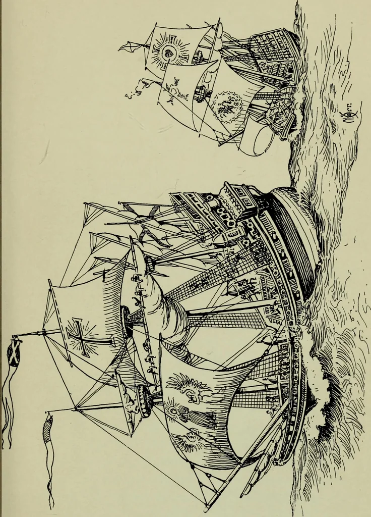 An illustration from The romance of the ship; the story of her origin and evolution, 1911, leaf 108