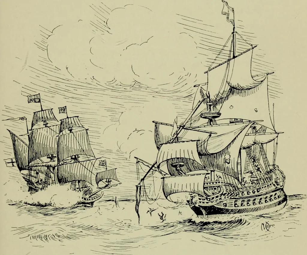 An illustration from The romance of the ship; the story of her origin and evolution, 1911, leaf 126