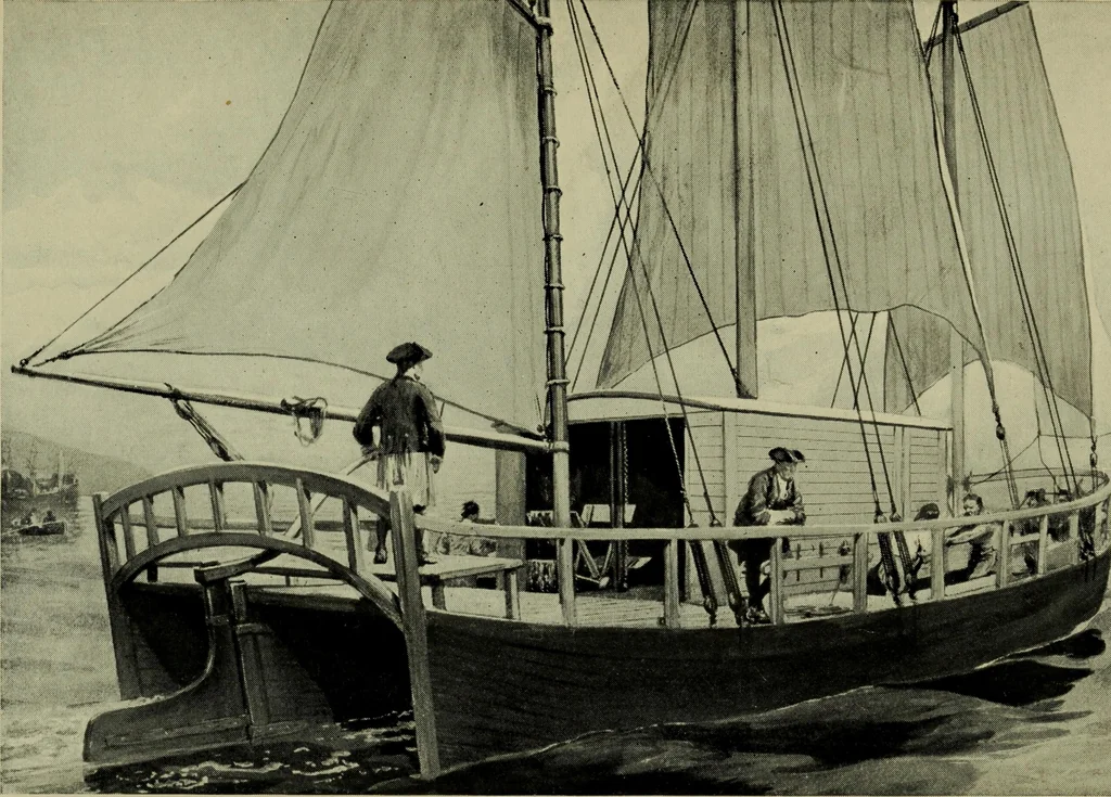 An illustration from The romance of the ship; the story of her origin and evolution, 1911, leaf 148