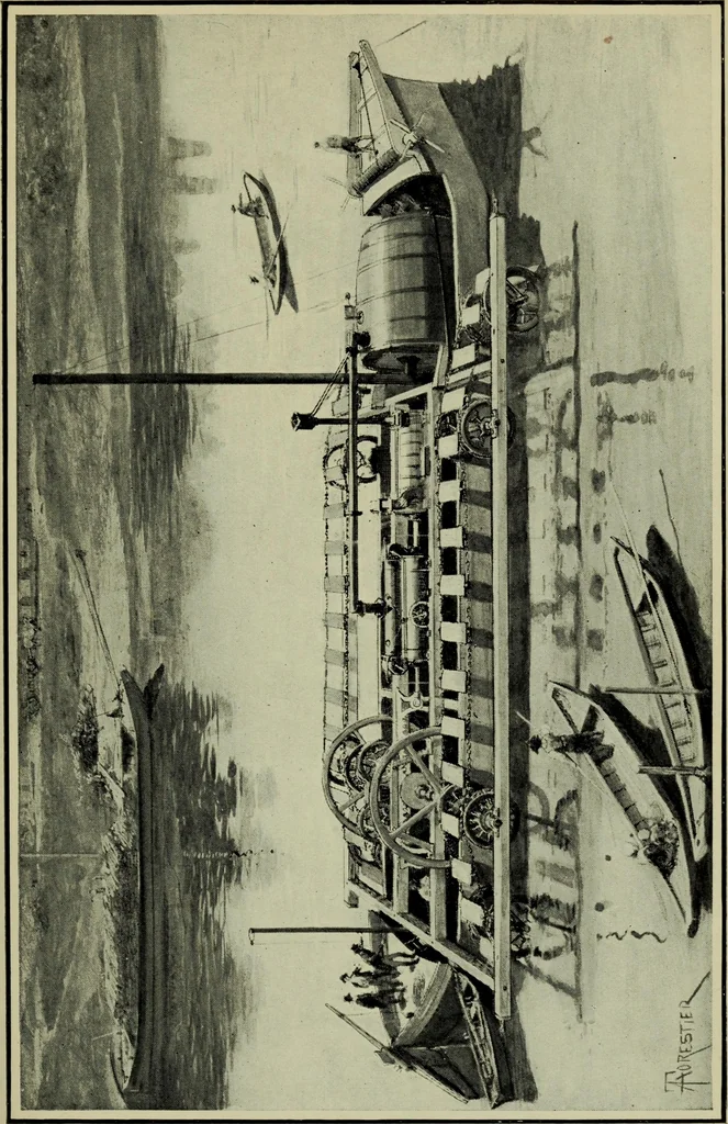 An illustration from The romance of the ship; the story of her origin and evolution, 1911, leaf 154