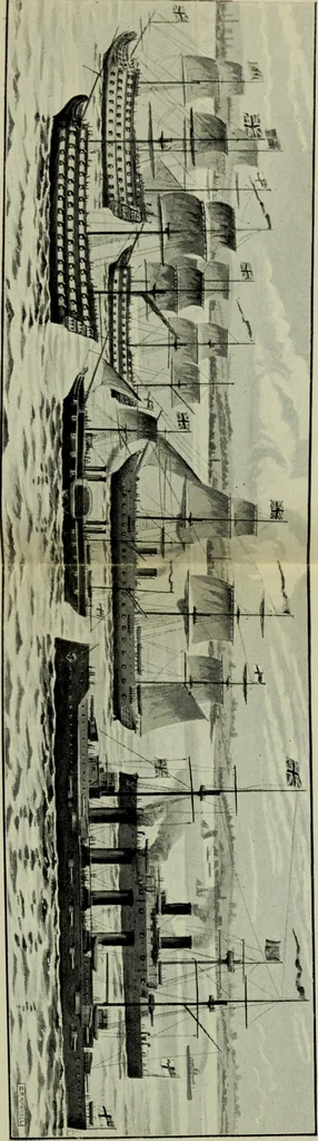 An illustration from The romance of the ship; the story of her origin and evolution, 1911, leaf 192