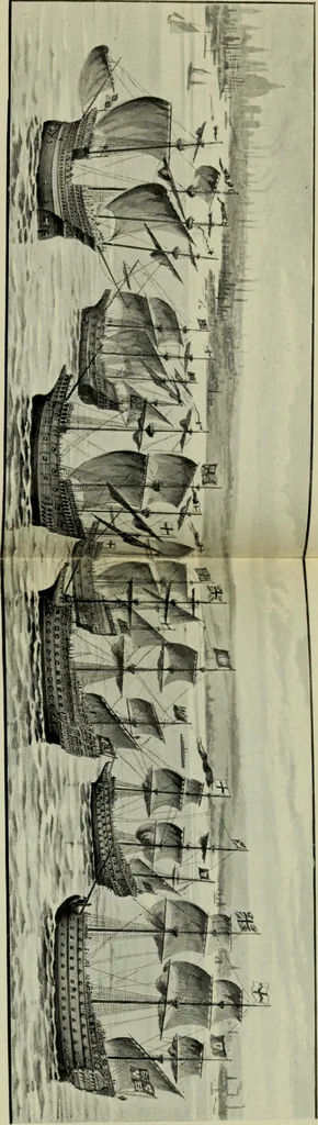 An illustration from The romance of the ship; the story of her origin and evolution, 1911, leaf 192
